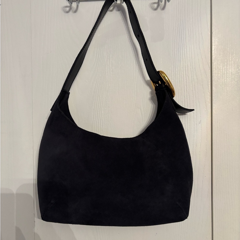 The Sculptural-Buckle Shoulder Bag